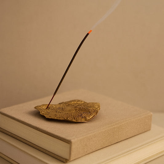 Porta incienso Golden Shell