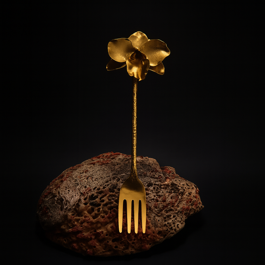 Tenedor Orquídea Gold