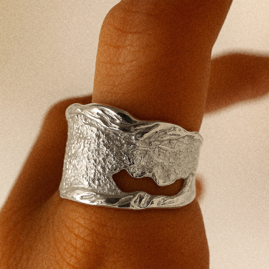 Anillo Mapa Silver