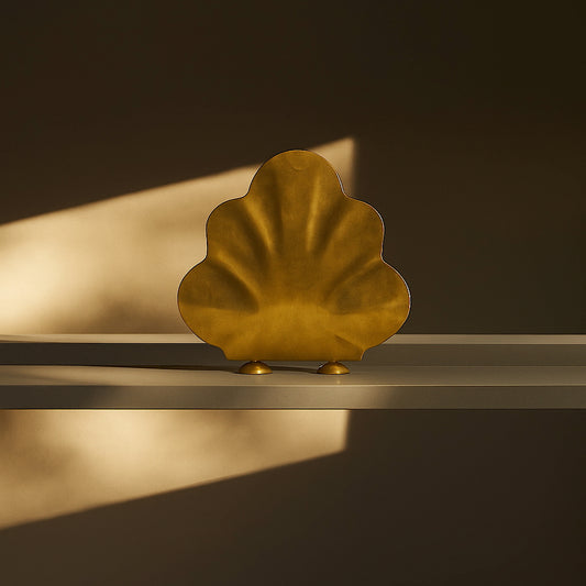 Escultura Porta Libros Concha Raw