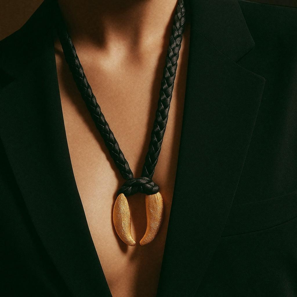 Wrap Ancient Coffee Shell Trenzado Gold