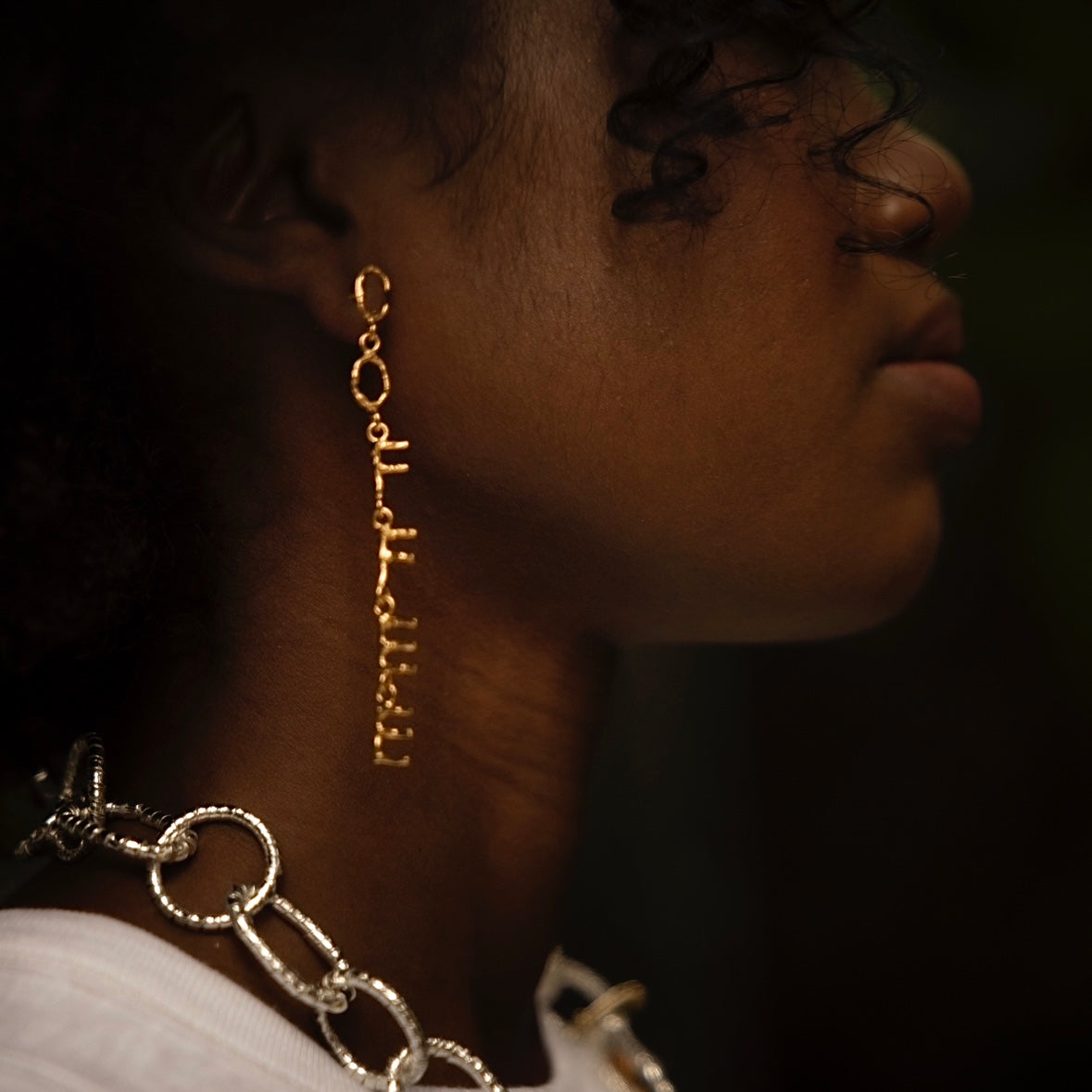 Coffee Single Earring