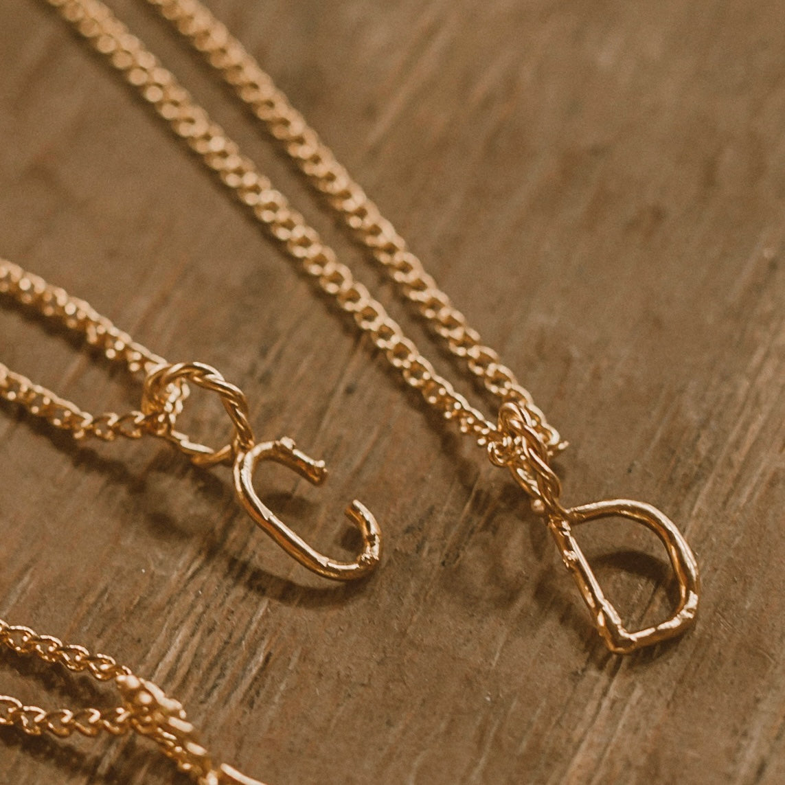COMBO Collar Inicial Mini x 2