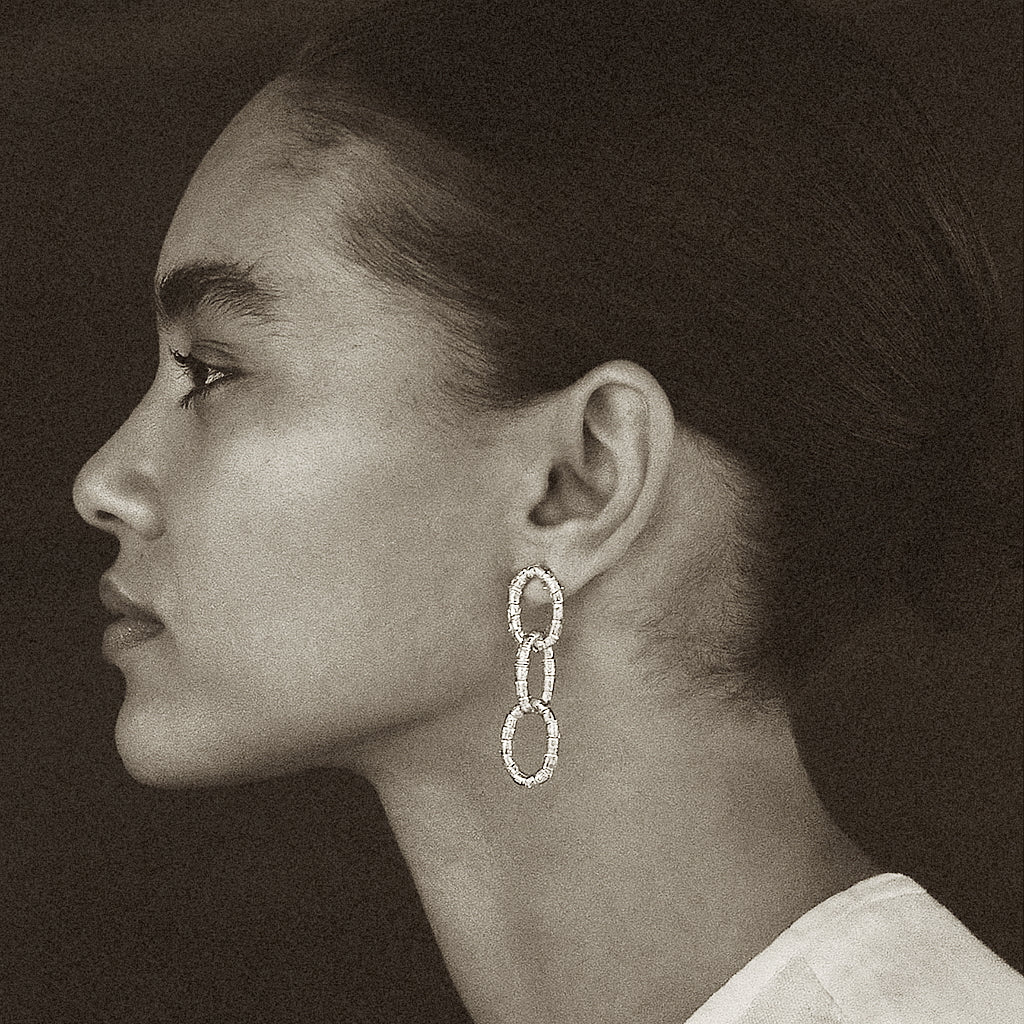 Aretes Calysta Silver