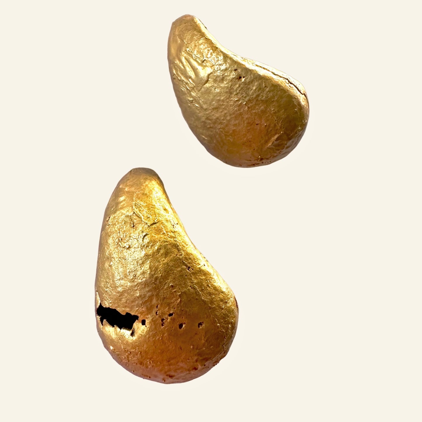 Aretes Bean Maxi Gold