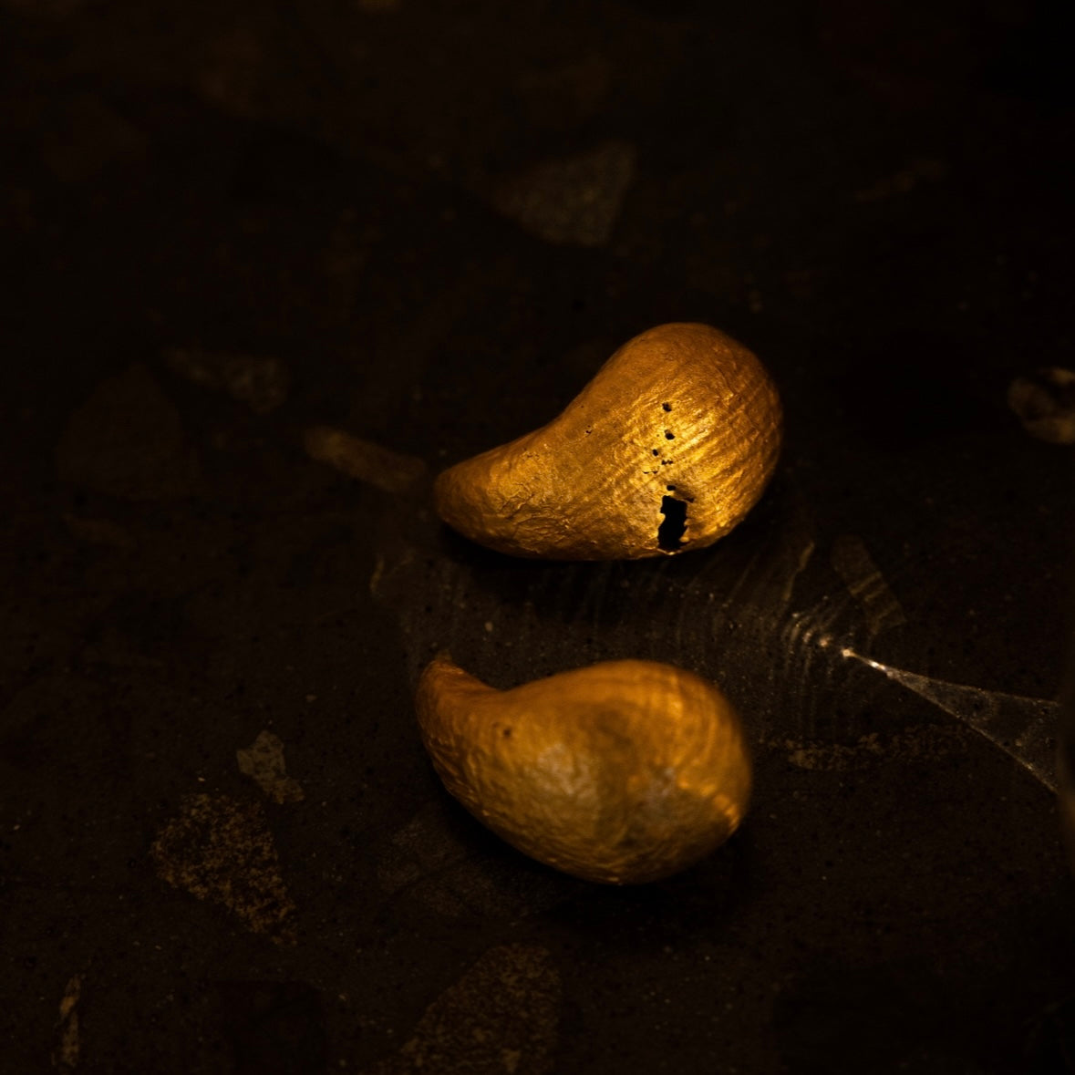 Aretes Bean Maxi Gold
