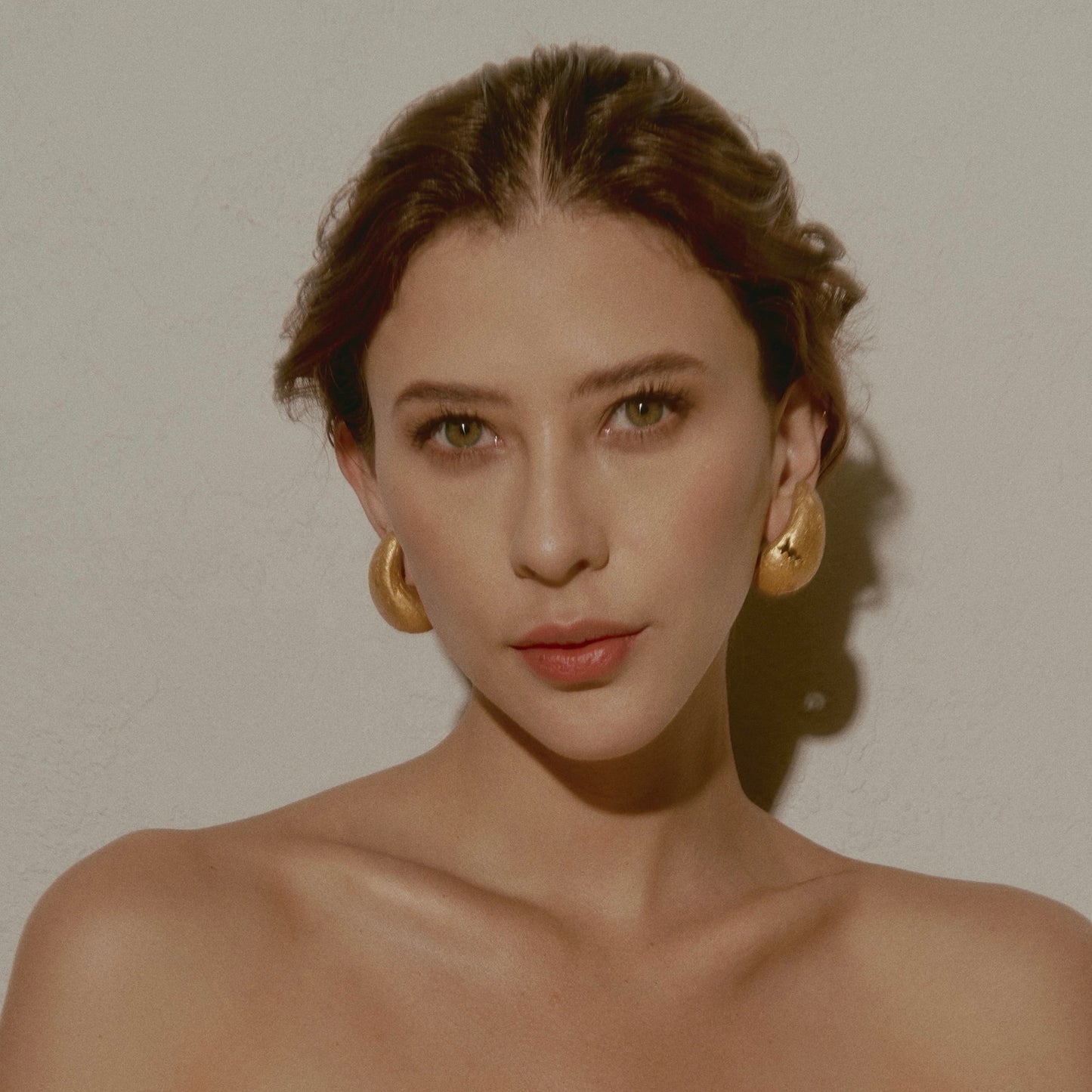 Aretes Bean Maxi Gold
