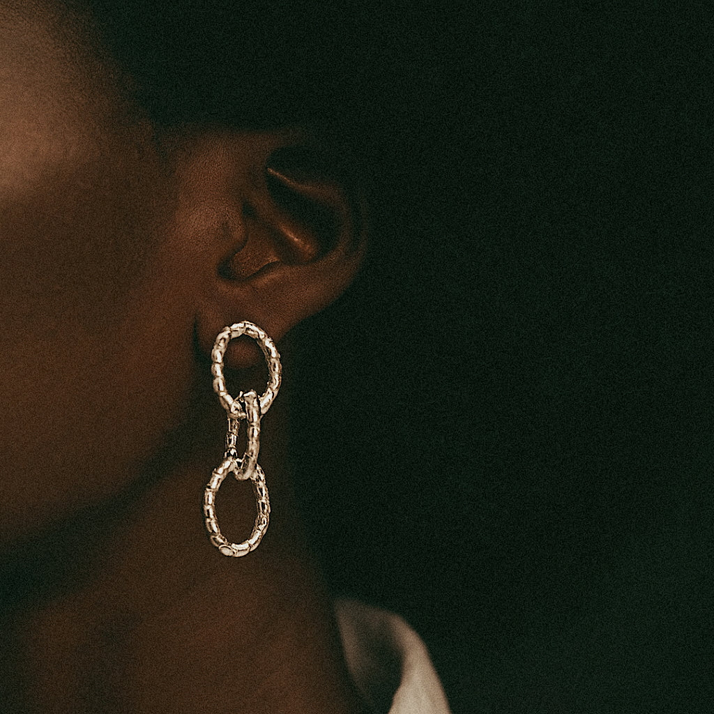 Aretes Calysta Silver