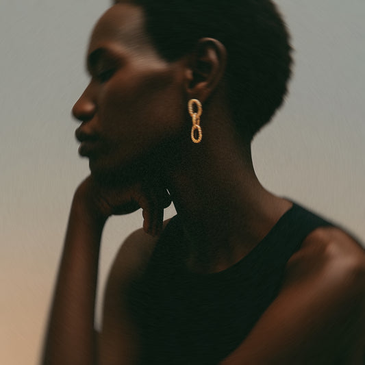 Aretes Calysta Gold
