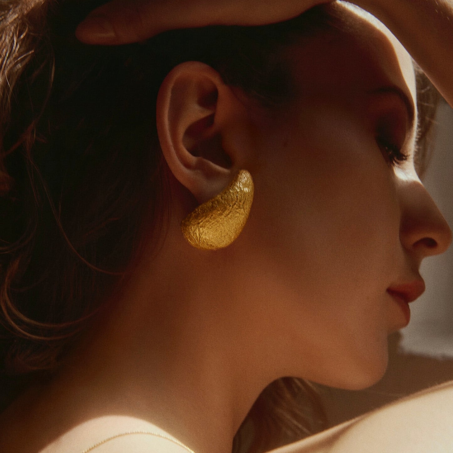 Aretes Bean Maxi Gold