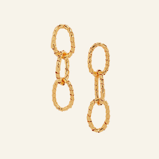 Aretes Calysta Gold