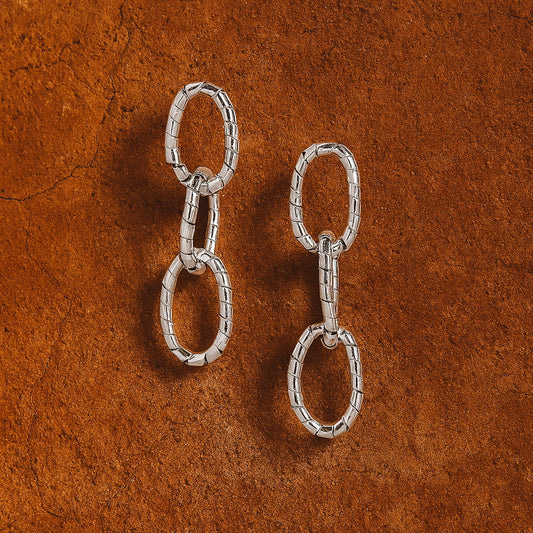 Aretes Calysta Silver