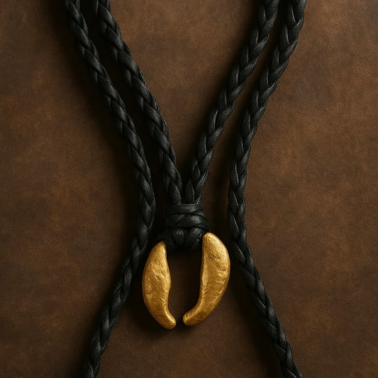 Wrap Ancient Coffee Shell Trenzado Gold