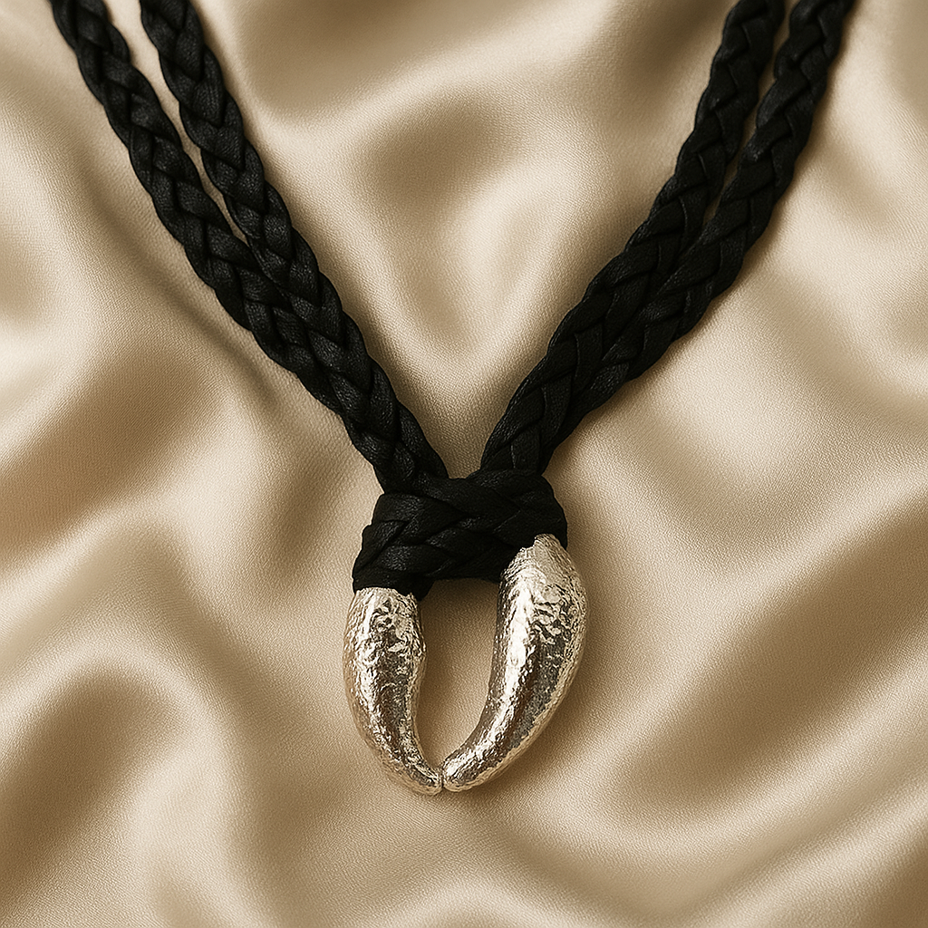 Wrap Ancient Coffee Shell Trenzado Silver